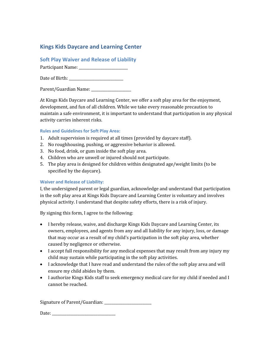 2026 Parent Consent Packet, page 2